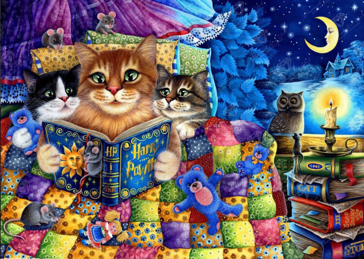 kitten-bedtime-stories-diamond-art-club